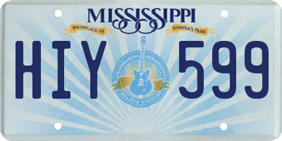 MS license plate HIY599