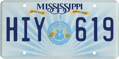 MS license plate HIY619