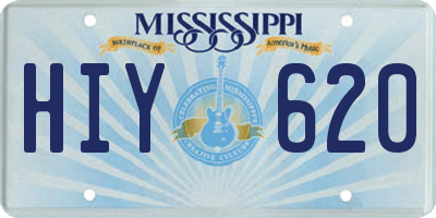 MS license plate HIY620