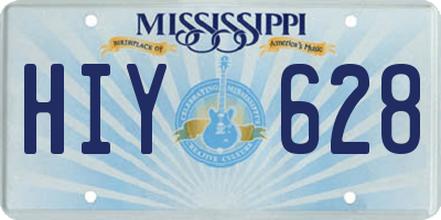 MS license plate HIY628