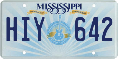 MS license plate HIY642