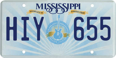 MS license plate HIY655