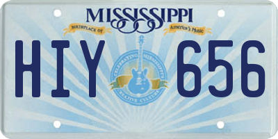 MS license plate HIY656