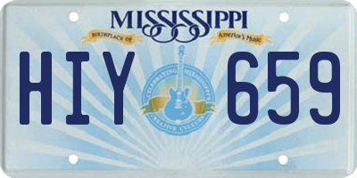 MS license plate HIY659
