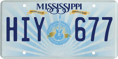 MS license plate HIY677