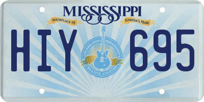 MS license plate HIY695