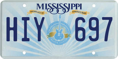MS license plate HIY697