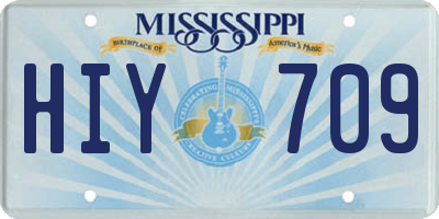 MS license plate HIY709