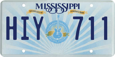 MS license plate HIY711