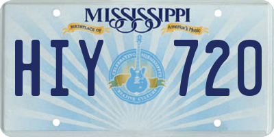 MS license plate HIY720