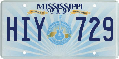 MS license plate HIY729