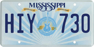 MS license plate HIY730