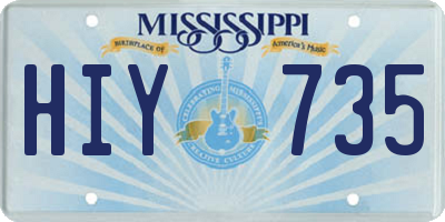 MS license plate HIY735