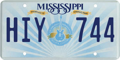 MS license plate HIY744