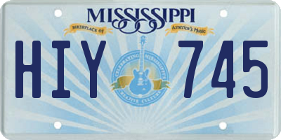 MS license plate HIY745