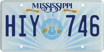 MS license plate HIY746