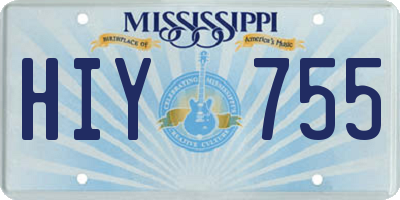 MS license plate HIY755