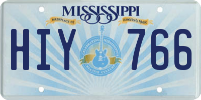 MS license plate HIY766