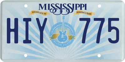 MS license plate HIY775