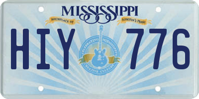 MS license plate HIY776