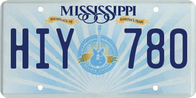 MS license plate HIY780