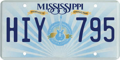 MS license plate HIY795