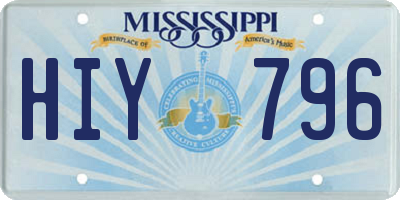 MS license plate HIY796