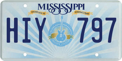 MS license plate HIY797