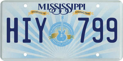 MS license plate HIY799
