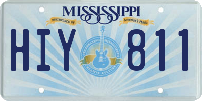 MS license plate HIY811