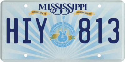 MS license plate HIY813
