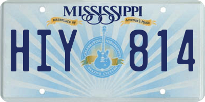 MS license plate HIY814
