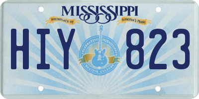 MS license plate HIY823