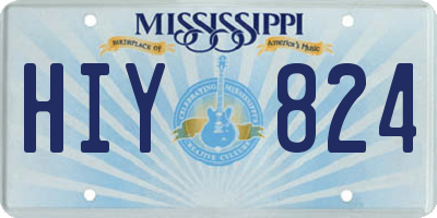 MS license plate HIY824