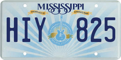 MS license plate HIY825