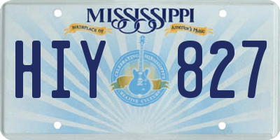 MS license plate HIY827