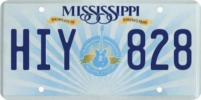 MS license plate HIY828
