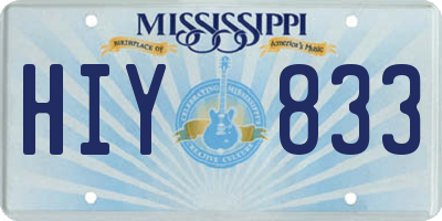 MS license plate HIY833