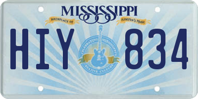 MS license plate HIY834