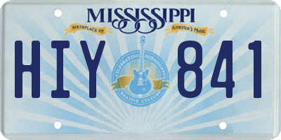 MS license plate HIY841