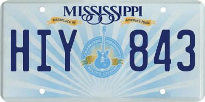 MS license plate HIY843