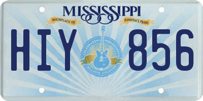 MS license plate HIY856