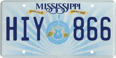 MS license plate HIY866