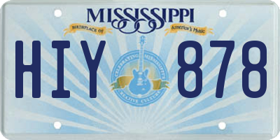 MS license plate HIY878