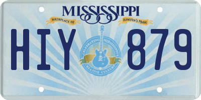 MS license plate HIY879