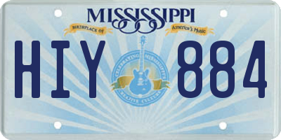 MS license plate HIY884
