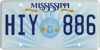MS license plate HIY886
