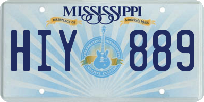 MS license plate HIY889