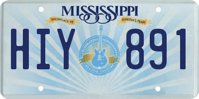 MS license plate HIY891