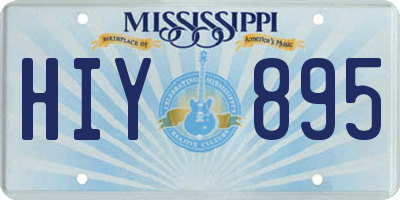 MS license plate HIY895